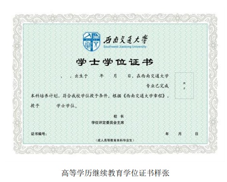 西南交通大学25年成教招生简章